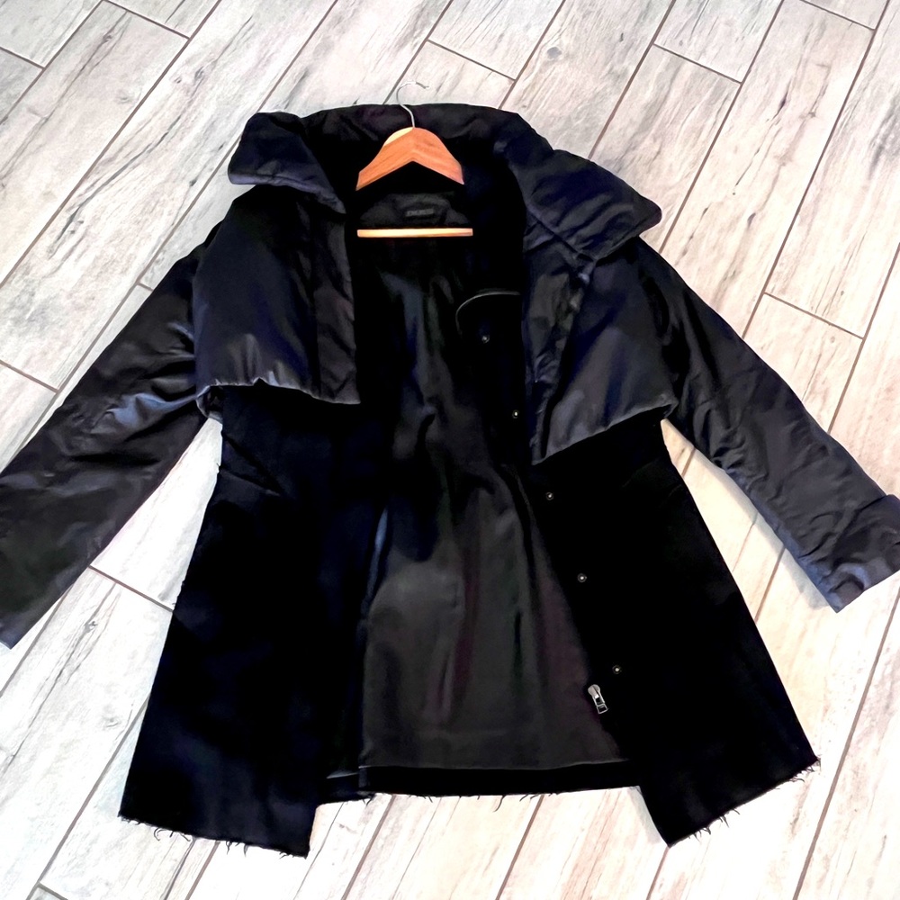 IKKS wool coat with overlay mid jacket